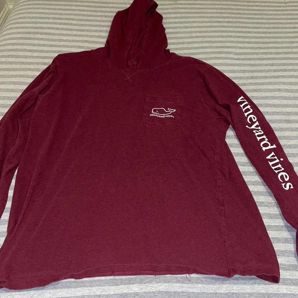 Men’s Vineyard Vines Crimson Hoodie Size Large